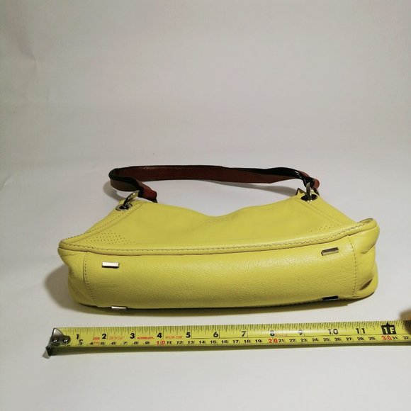 Dissona Small Yellow Leather Purse Italy Gorgeous - Picture 5 of 9